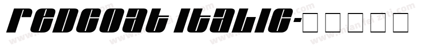 Redcoat Italic字体转换